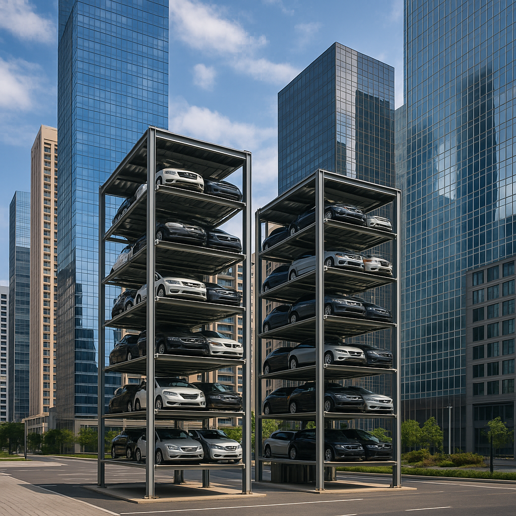 Lee más sobre el artículo Ahorra espacio: conoce los sistemas verticales que transforman los estacionamientos