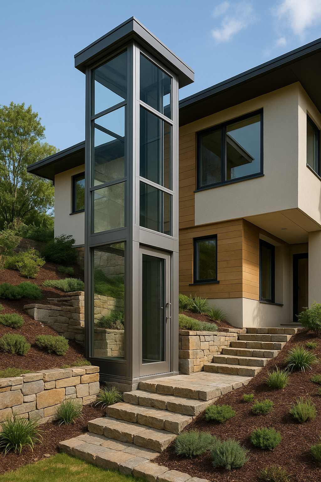 En este momento estás viendo ¿Por qué los elevadores exteriores son ideales para viviendas con desnivel?