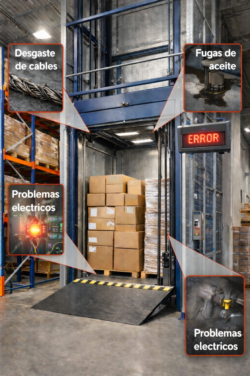 En este momento estás viendo Errores que afectan el rendimiento de un elevador montacargas y cómo evitarlos