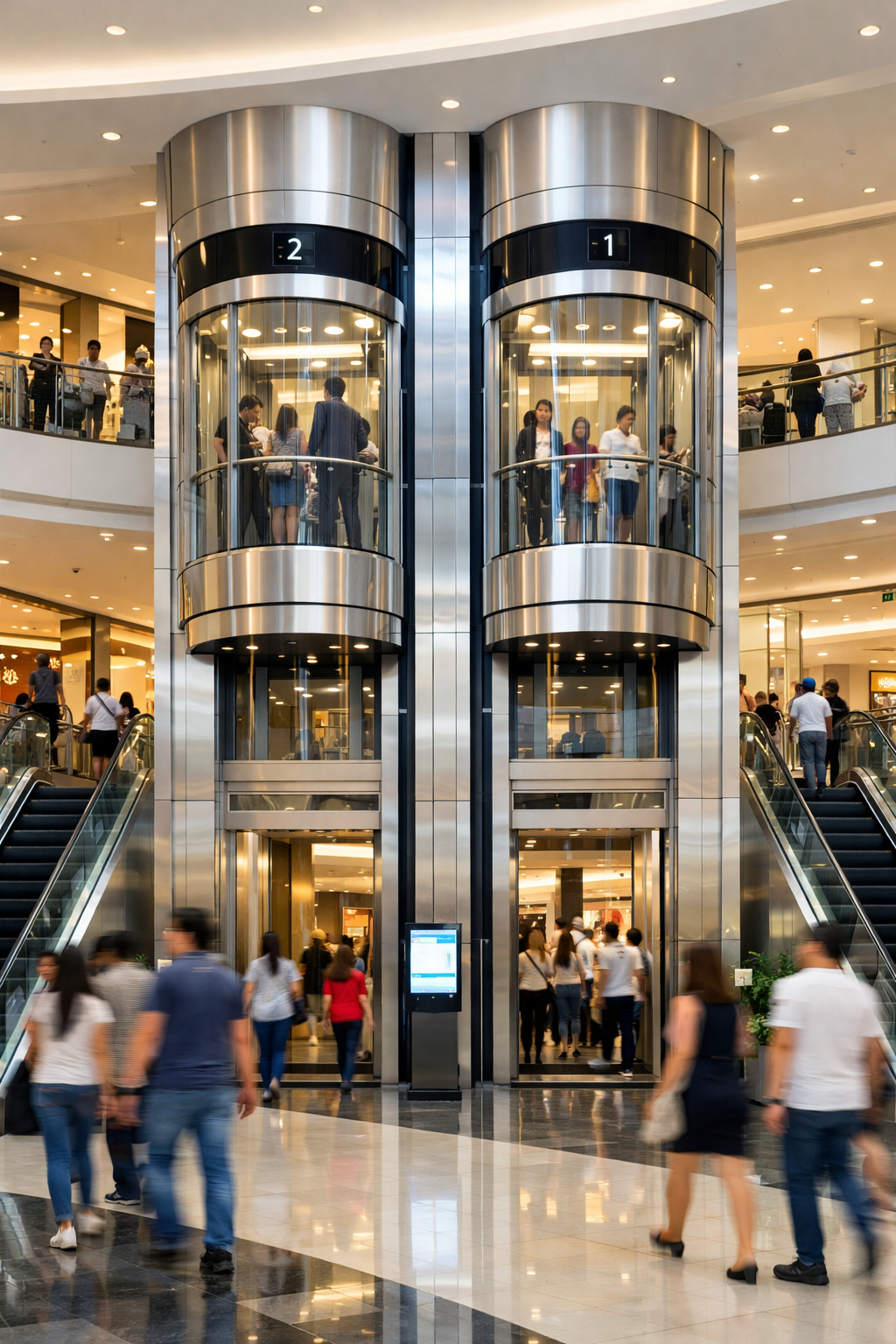 Lee más sobre el artículo Qué elevadores comerciales convienen para centros comerciales modernos