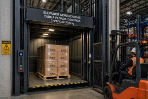 Lee más sobre el artículo Cuál es el mejor elevador montacargas en México para carga pesada continua