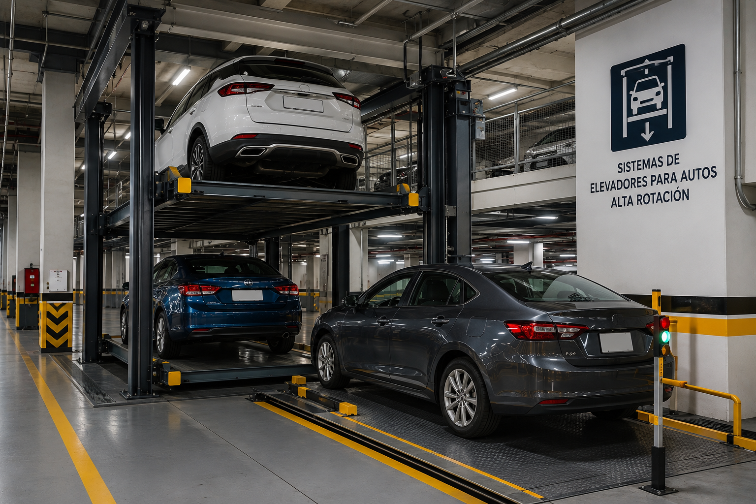 En este momento estás viendo Sistemas de elevadores para autos en México para alta rotación
