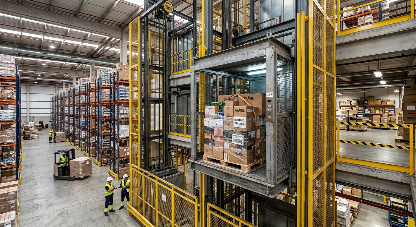 Lee más sobre el artículo Elevadores montacargas en México: cuál conviene para almacenes